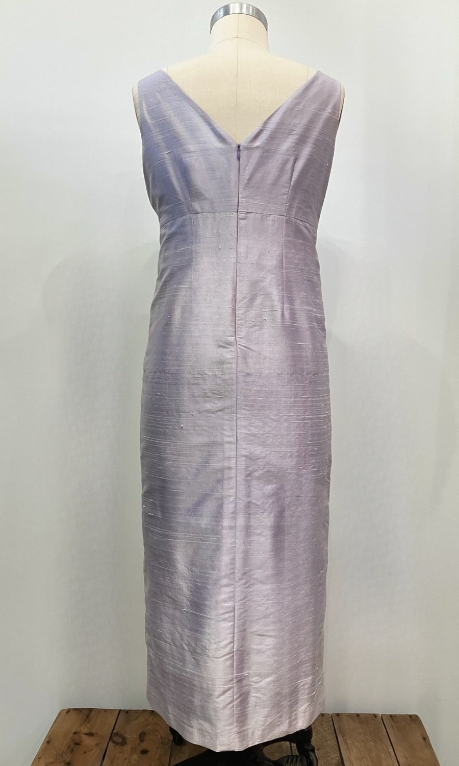 Lavender Shantung Column Dress, size X-large