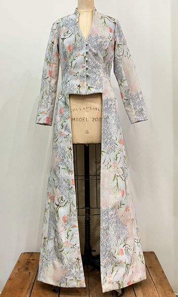 Floral Velveteen Edwardian Coat
