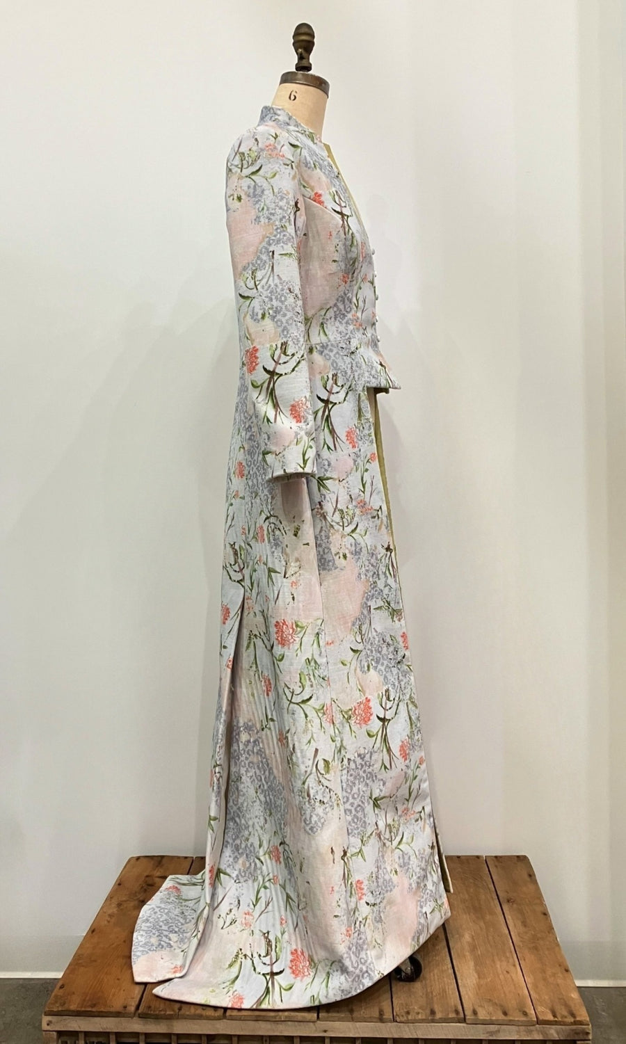Floral Velveteen Edwardian Coat