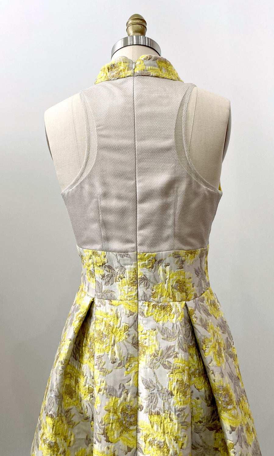 Yellow Rose Brocade Ball Gown, size Small