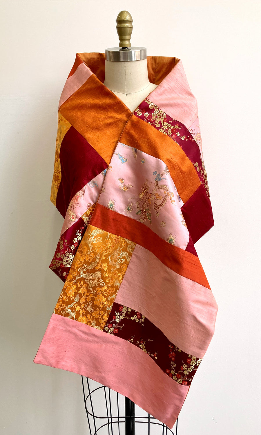 Pink Combo Patchwork Shawl