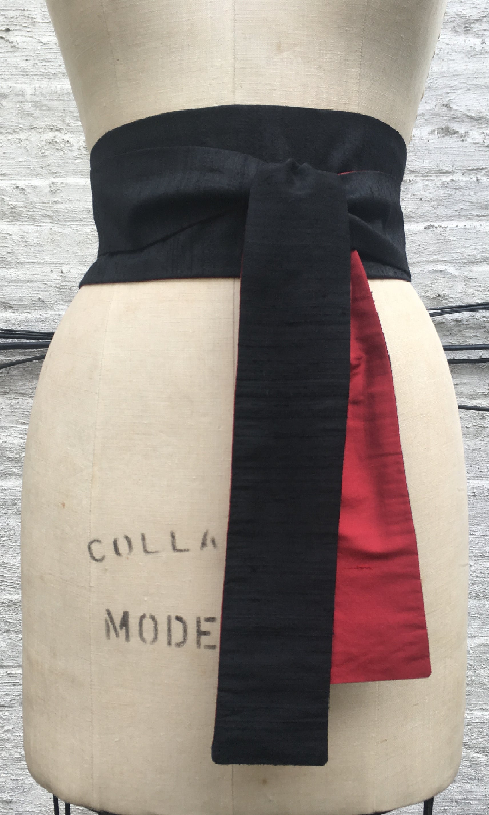 black dress red sash Honor Sash