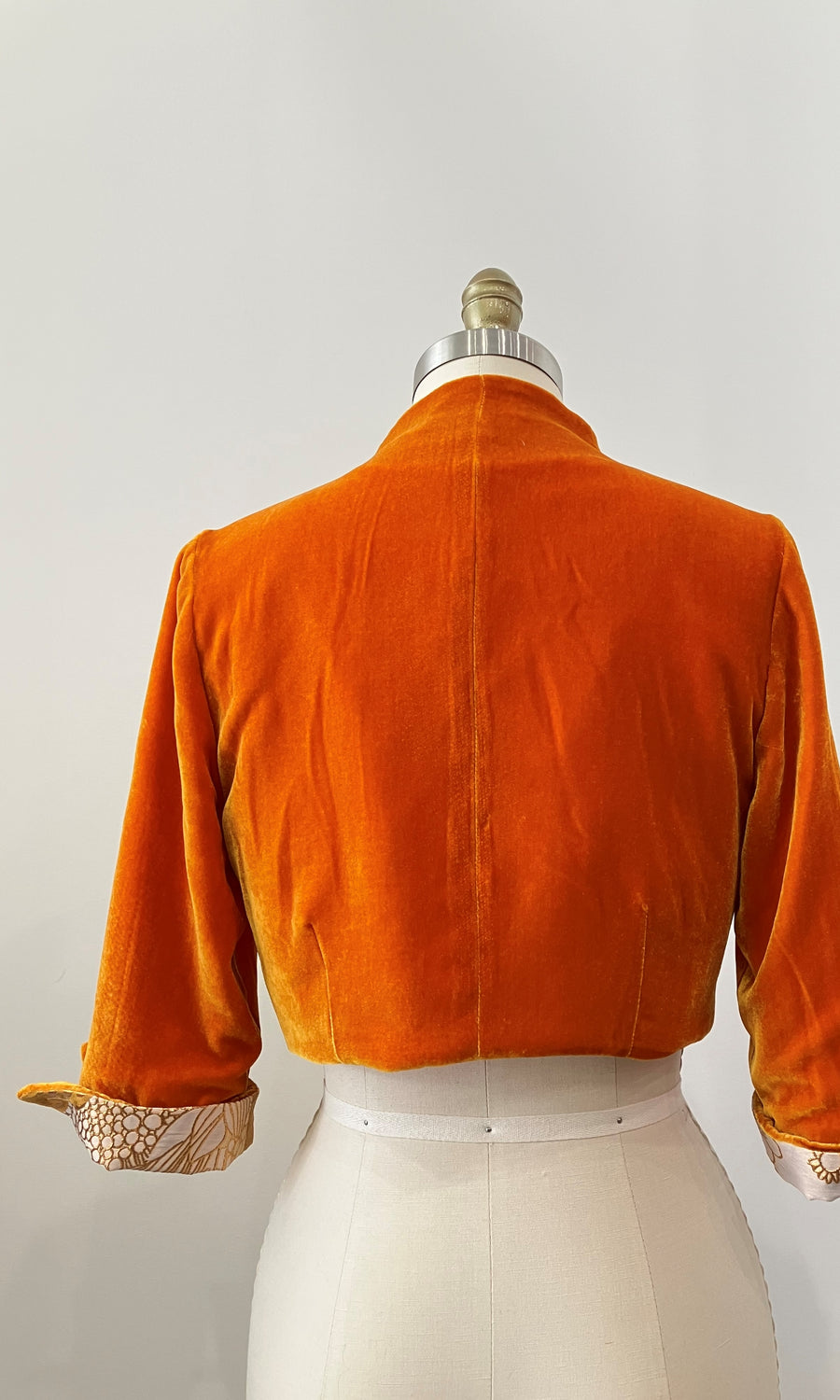 Saffron Velvet Shrug Jacket