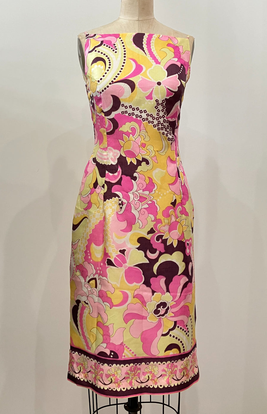 Retro Print Classic Sheath, size X-small