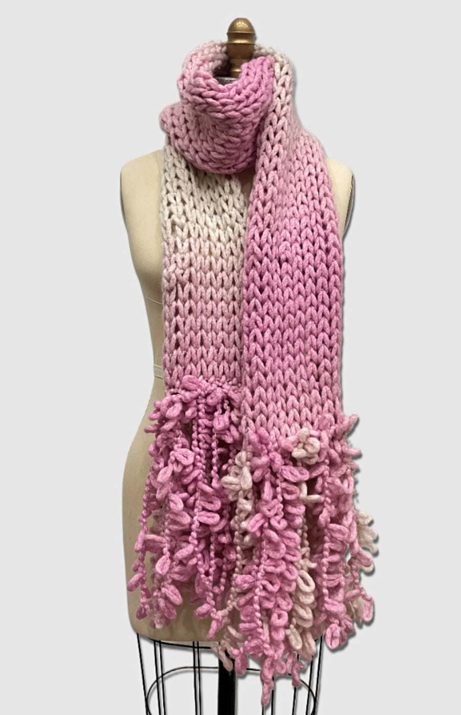 Ombre Handknit Scarf