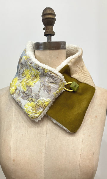Yellow Rose Patchwork Neck Warmer