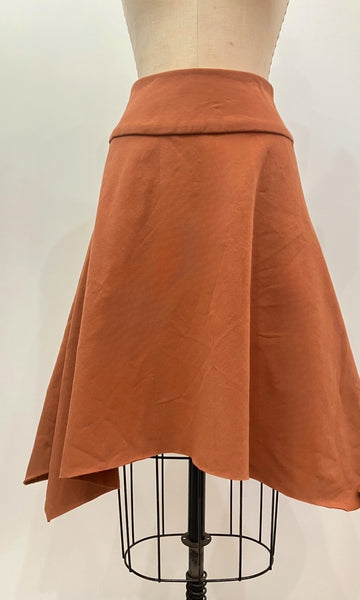 Fleece Handkerchief Hem Skirt