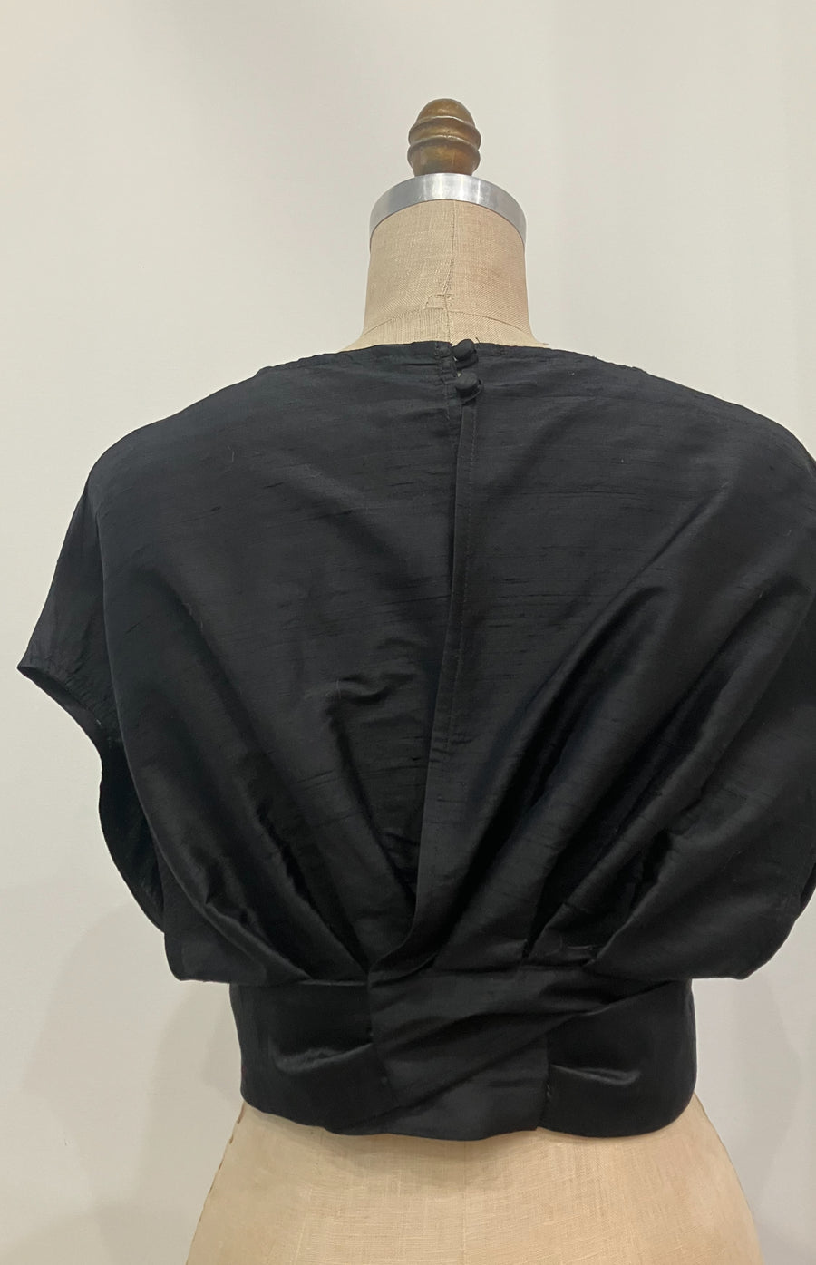 Kimono-inspired Shantung Topper