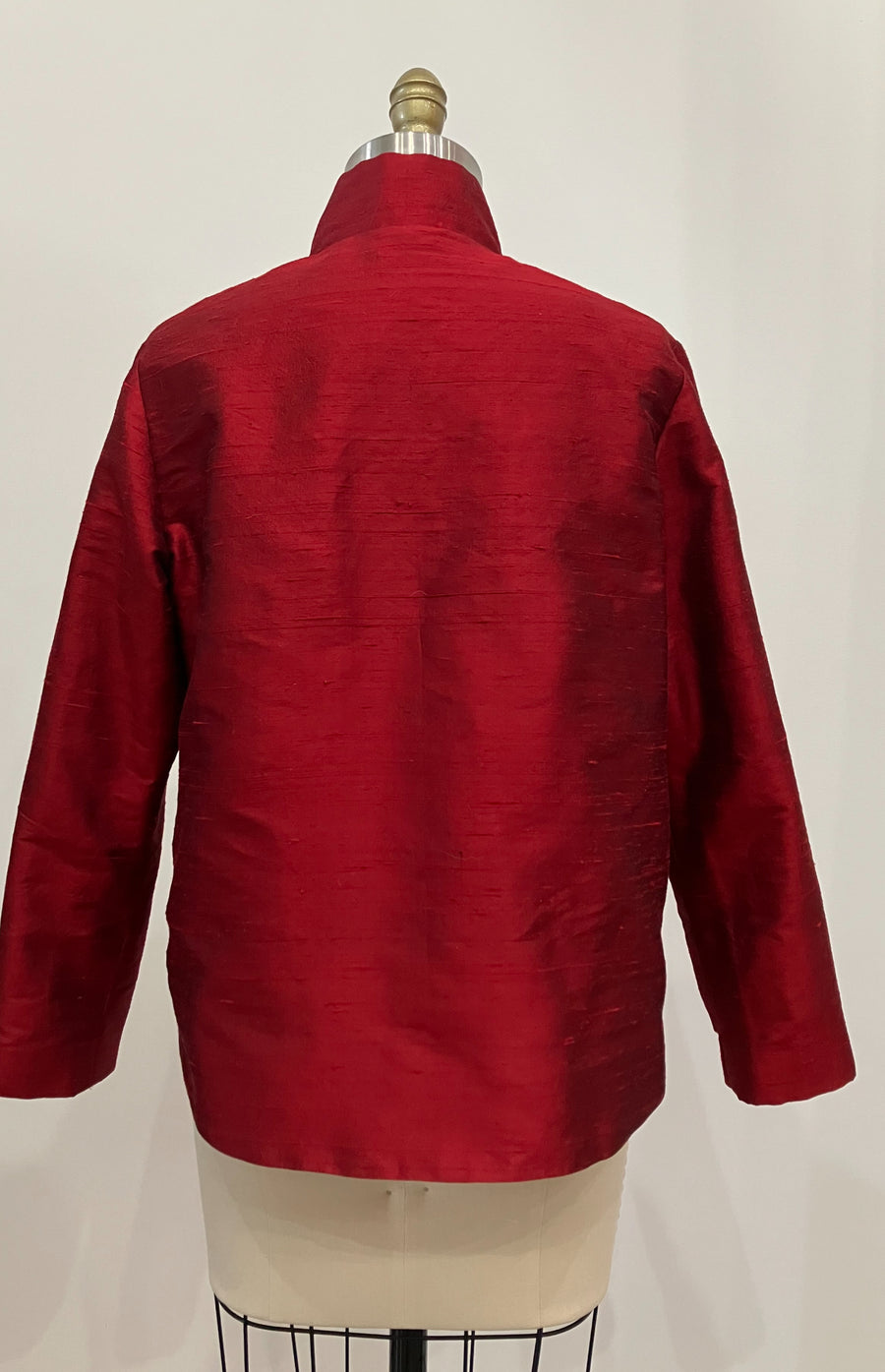 Ruby Shantung Jacket, size Medium