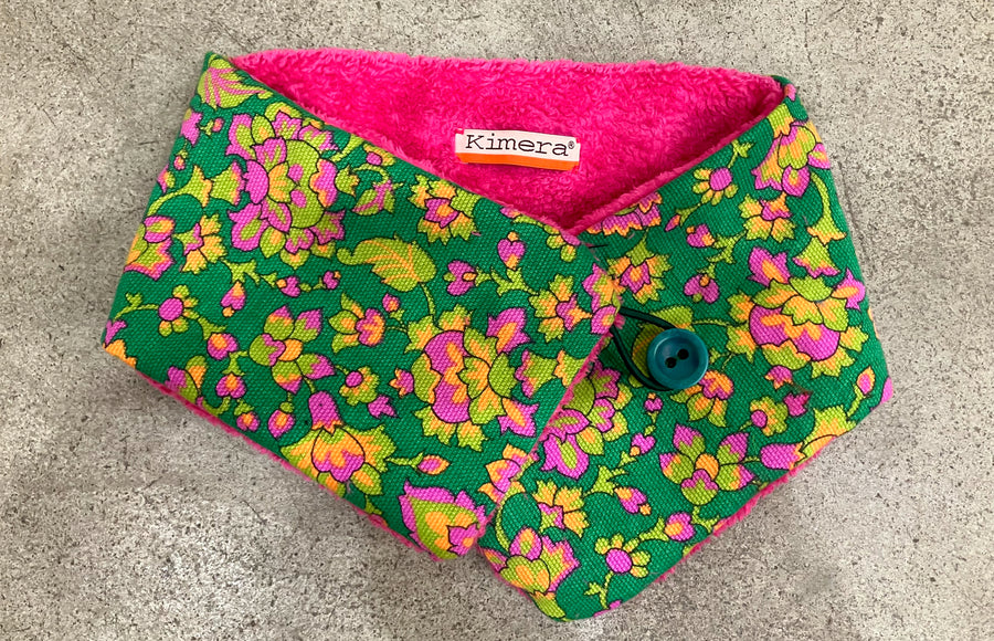 Green Floral Neckwarmer