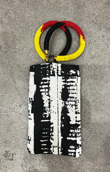 Abstract Print Cell Phone Bangle Bag