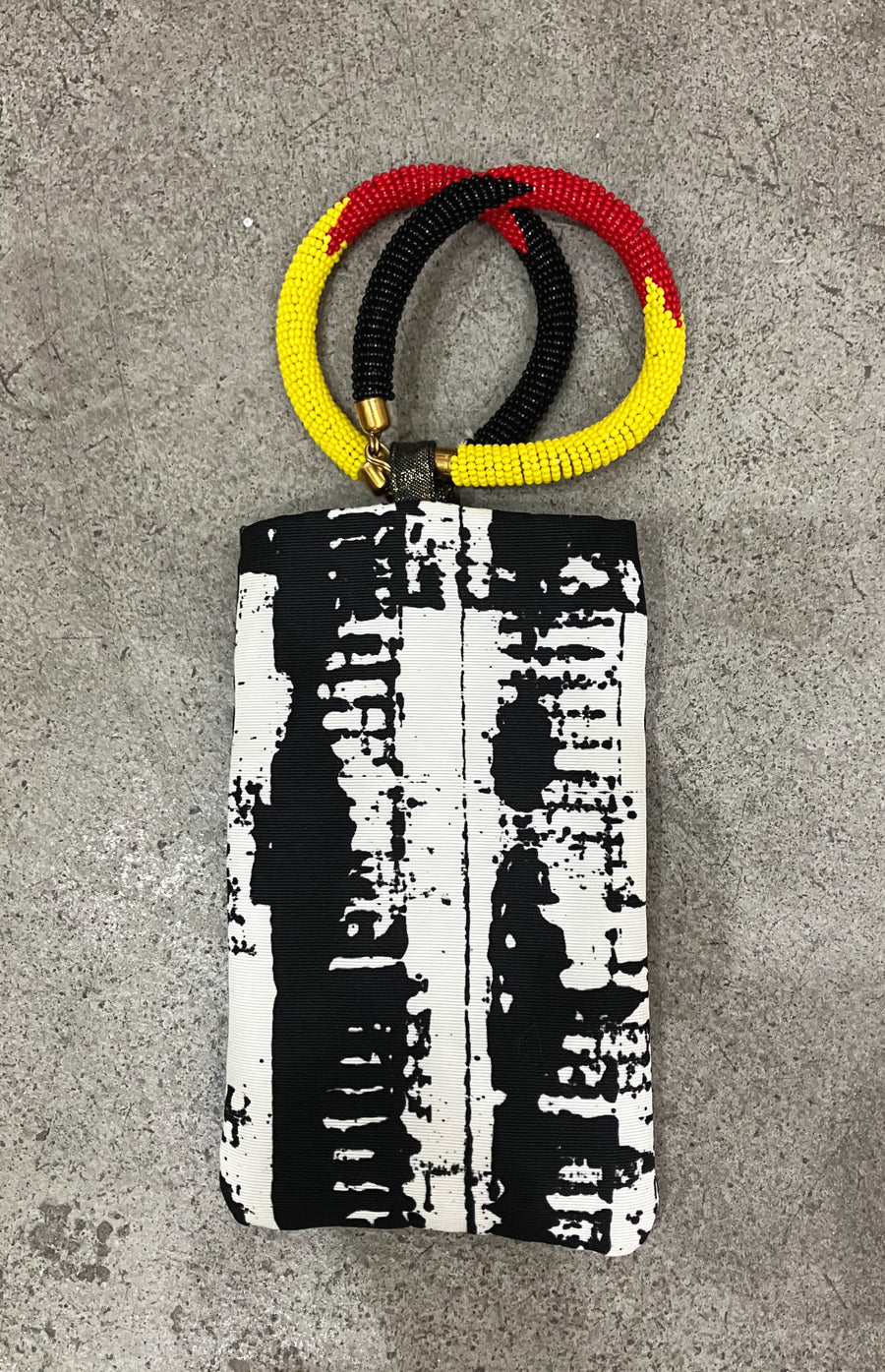 Abstract Print Cell Phone Bangle Bag