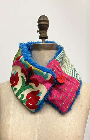 Bright Ethnic Patchwork Neckwarmer