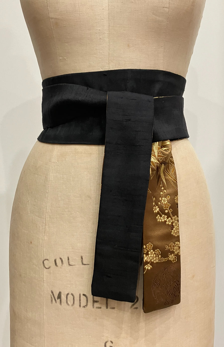 Copper Brocade Obi Sash