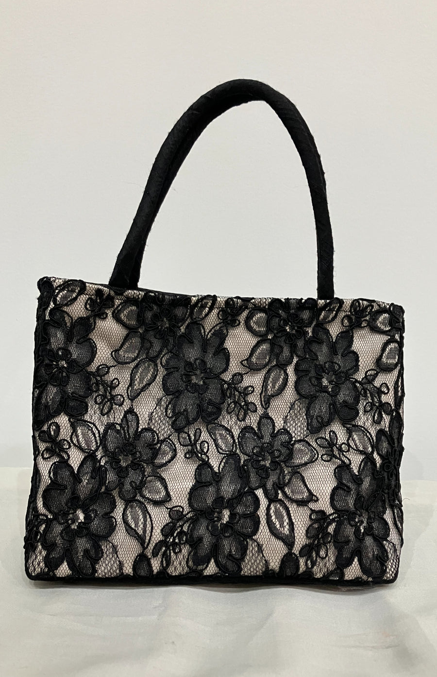 Black Mixed Media Mini Tote