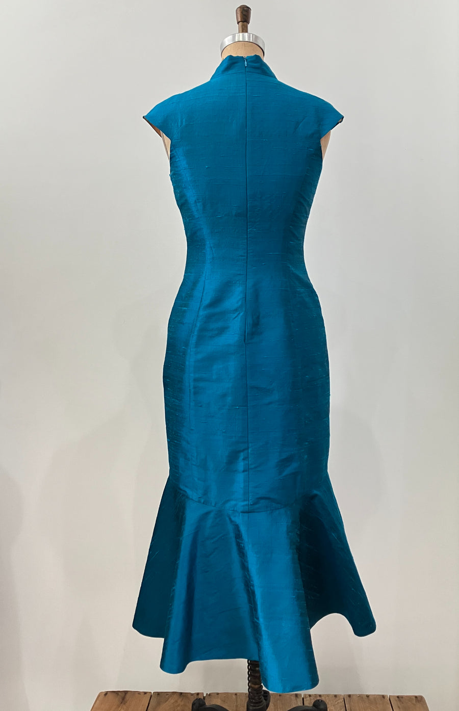 Turquoise Mandarin-Collar 