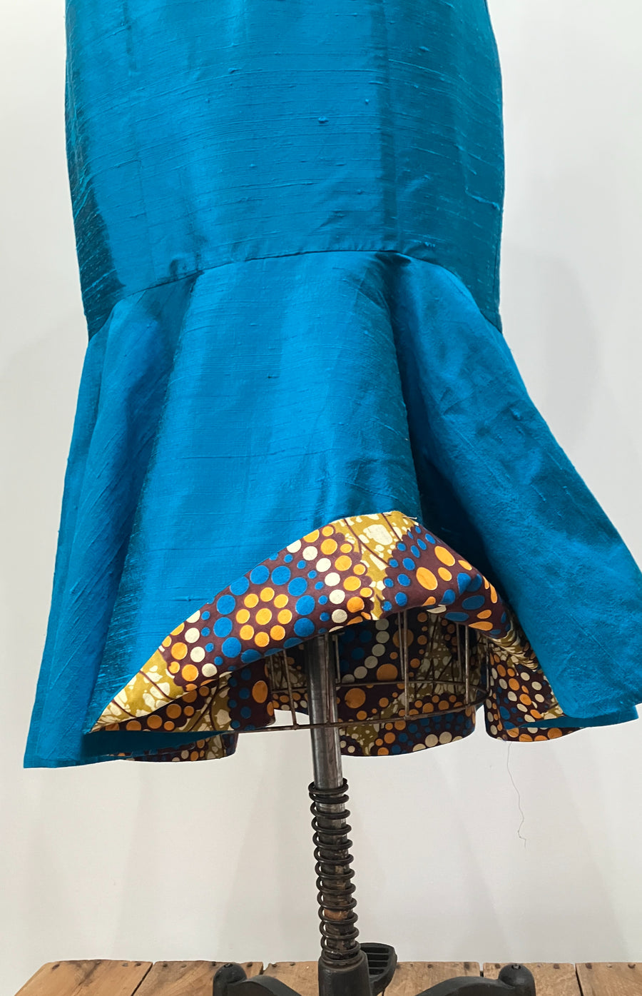 Turquoise Mandarin-Collar 