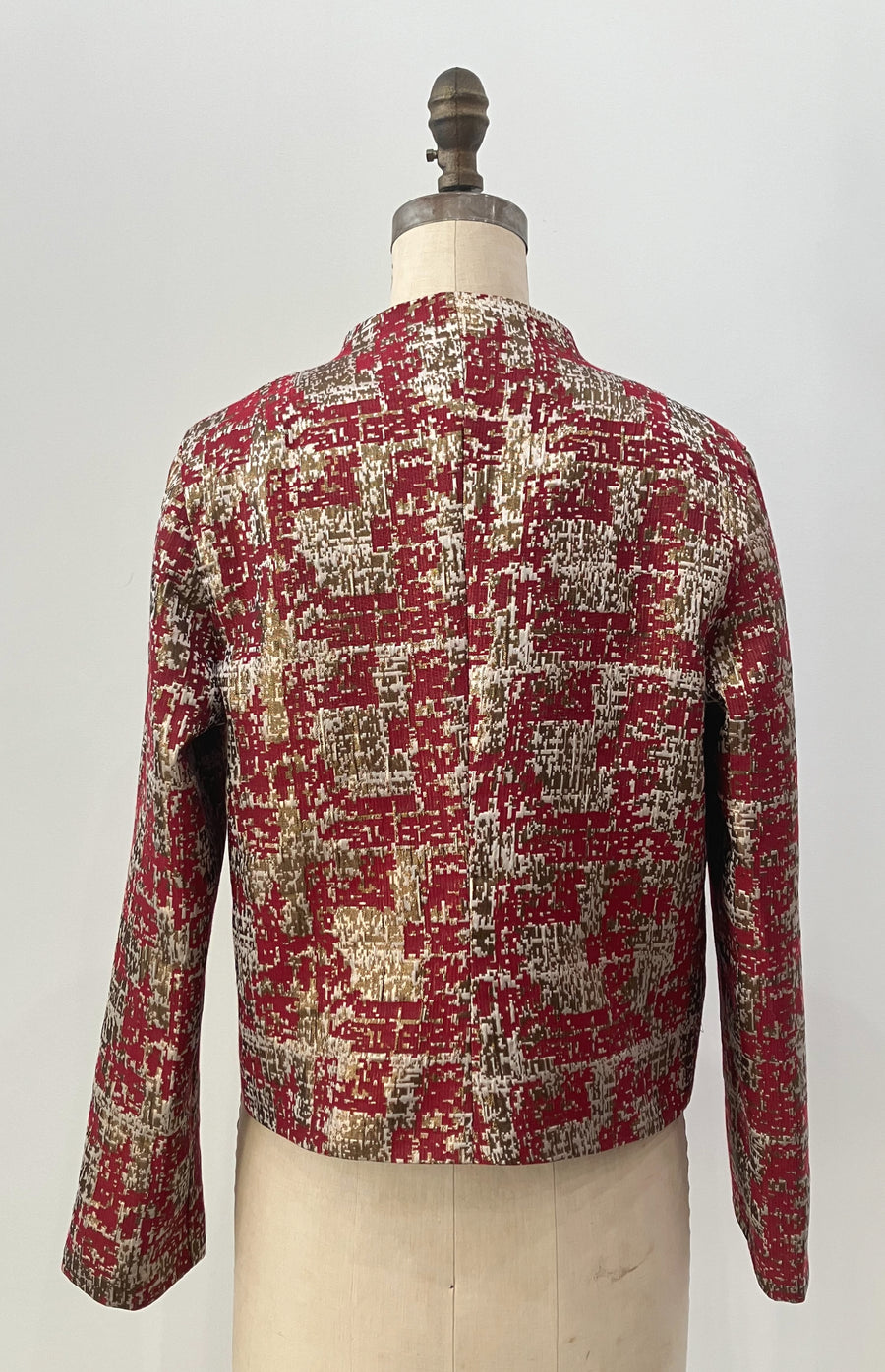 Abstract Houndstooth Boxy Jacket, size Small