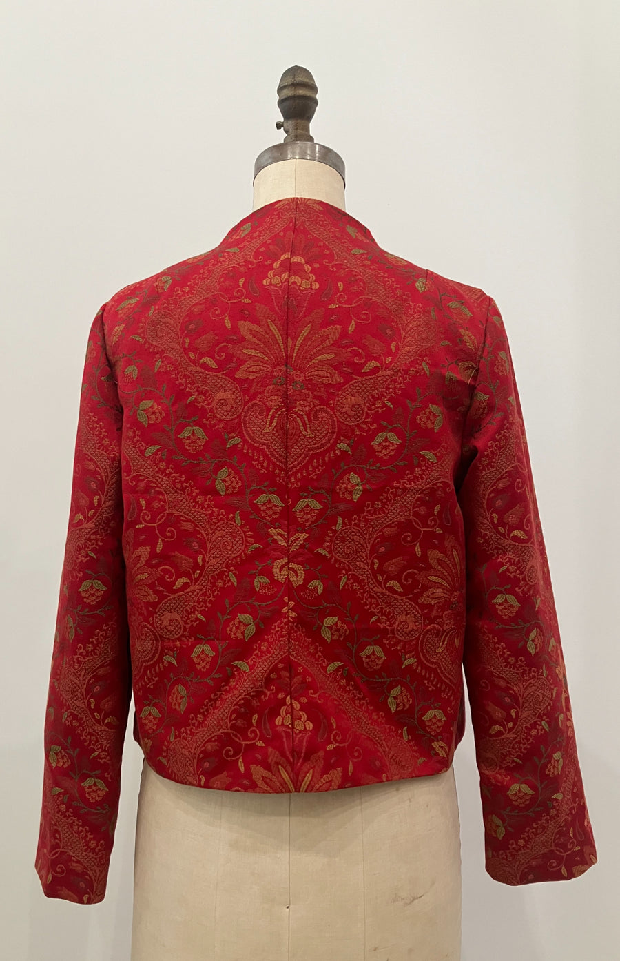 Red Tapestry Boxy Jacket