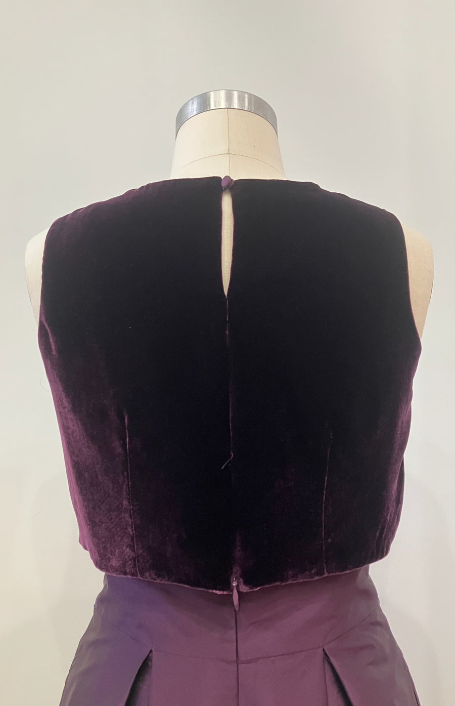 Plum Velvet Crop Top