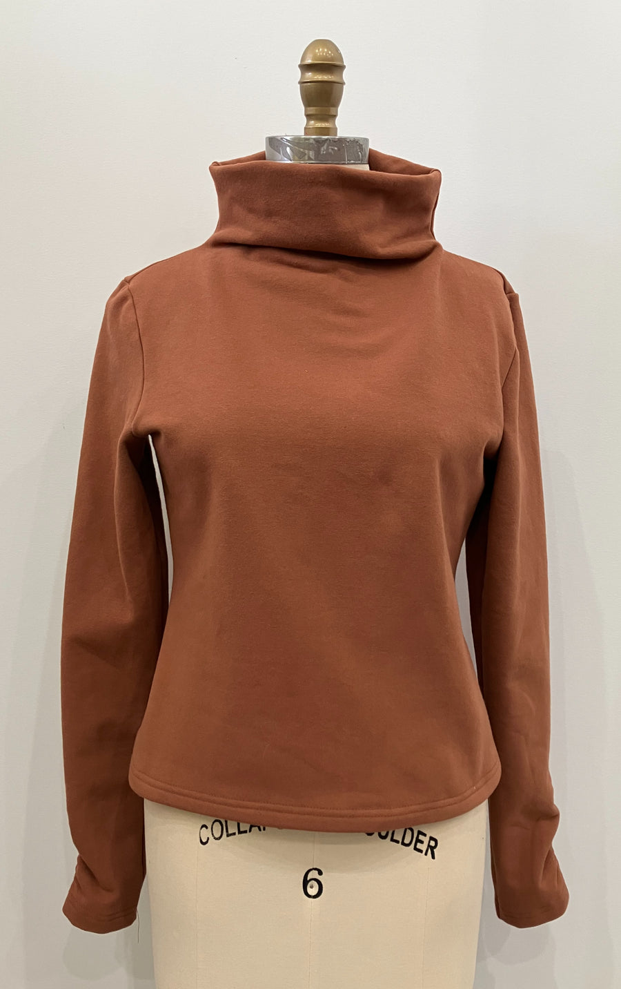 Fleece Funnel-neck top