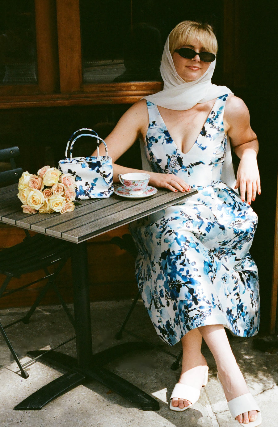 Watercolor Floral Cocktail Dress, size X-small Watercolor Floral Cocktail Dress, size X-small
