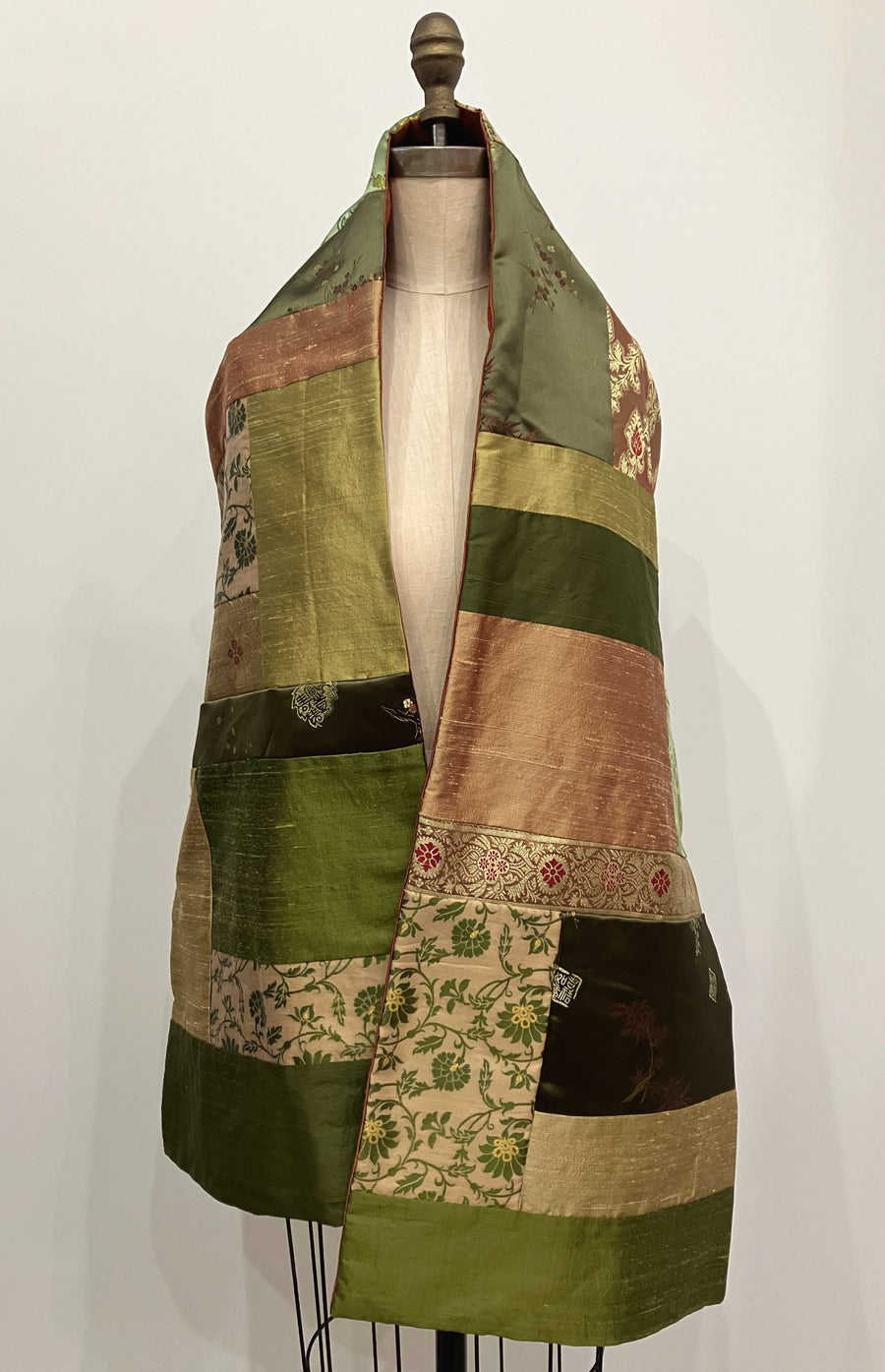 Olive Patchwork Shawl