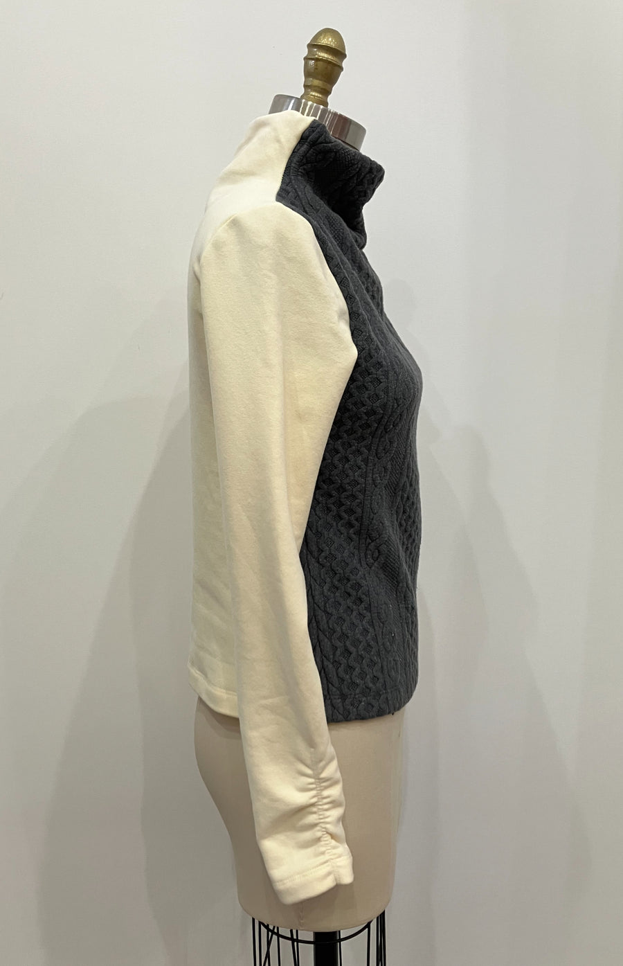 Mixed Media Fleece Top