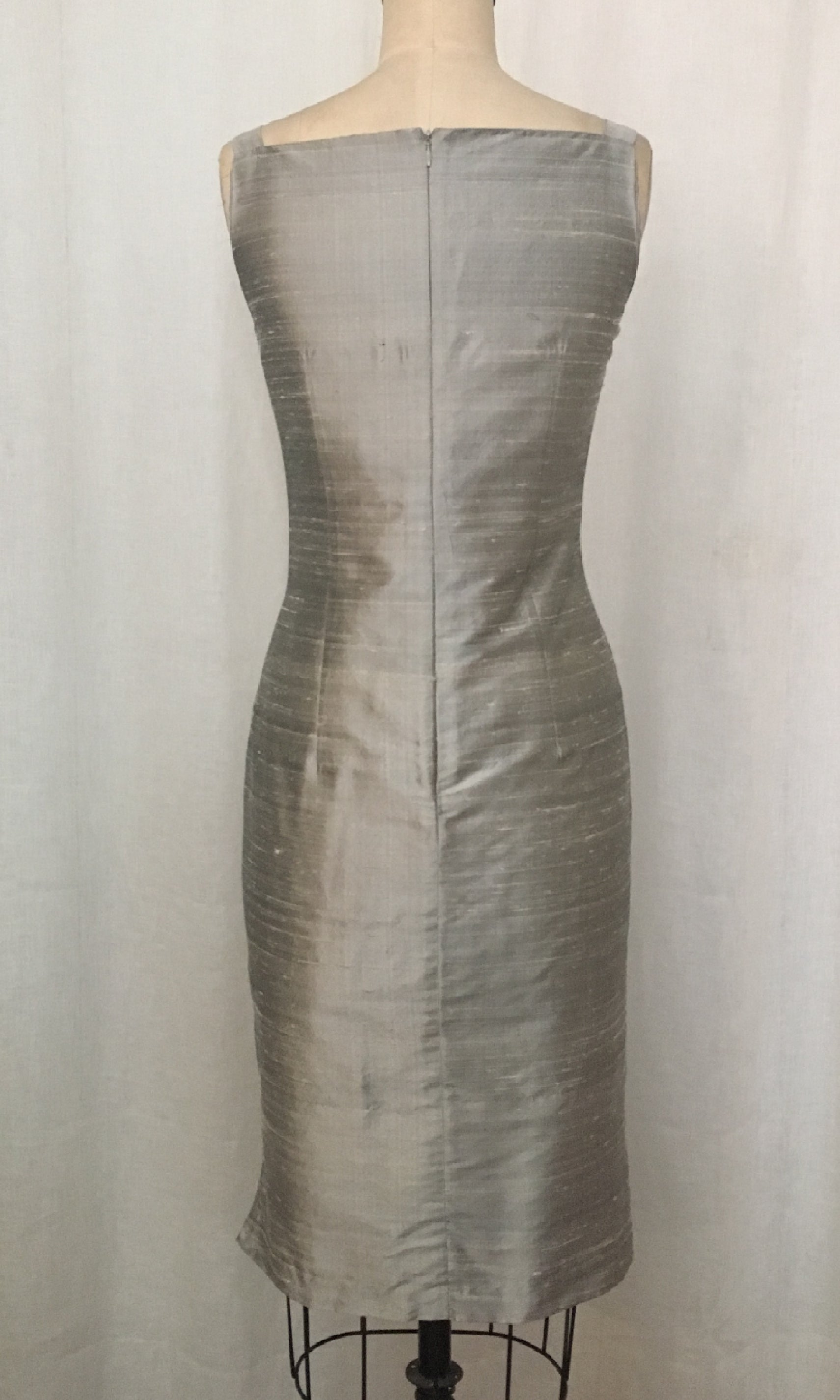 raw silk sheath dress Electric Feathers Maroon Raw Silk Dress