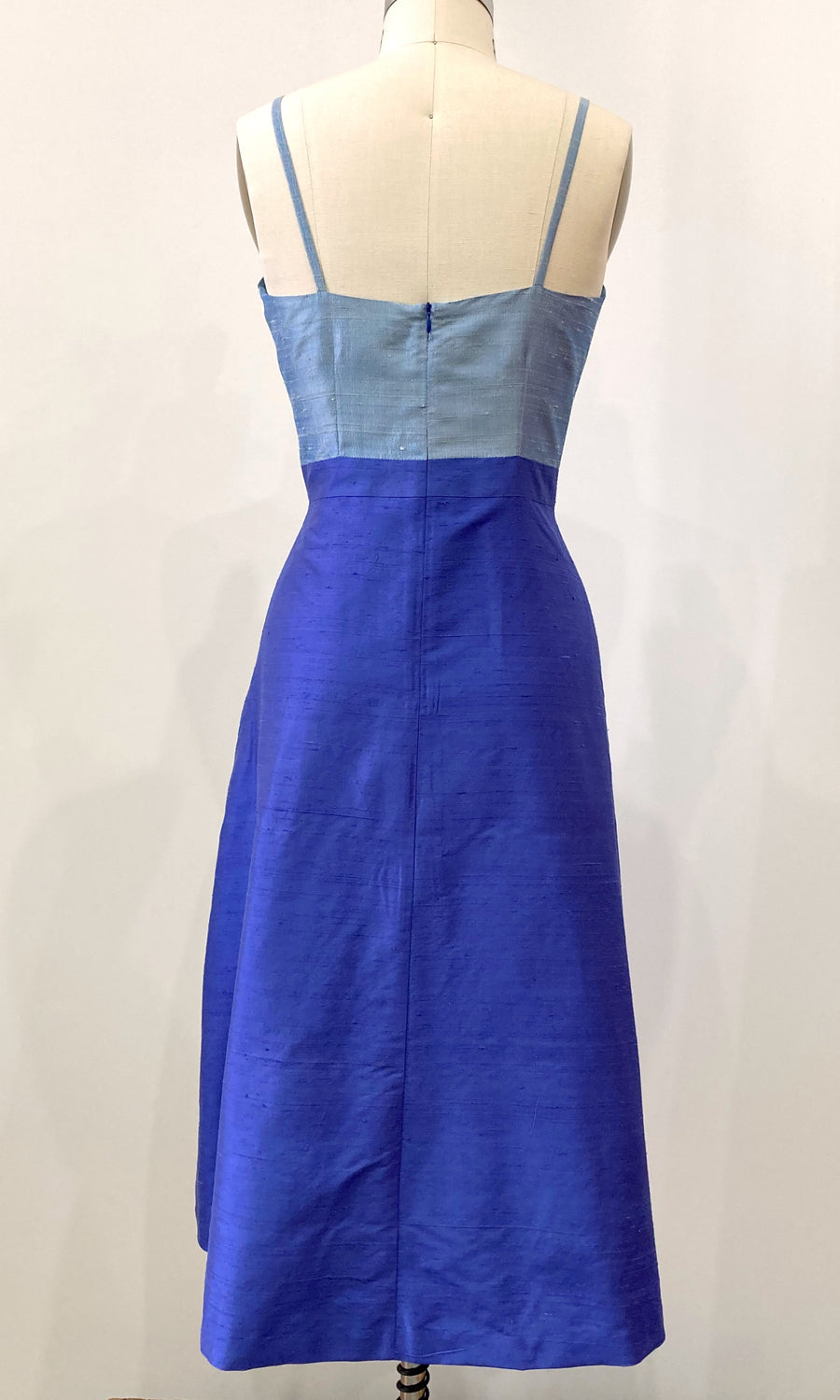 Brianna Spaghetti-strap 2-tone Dress