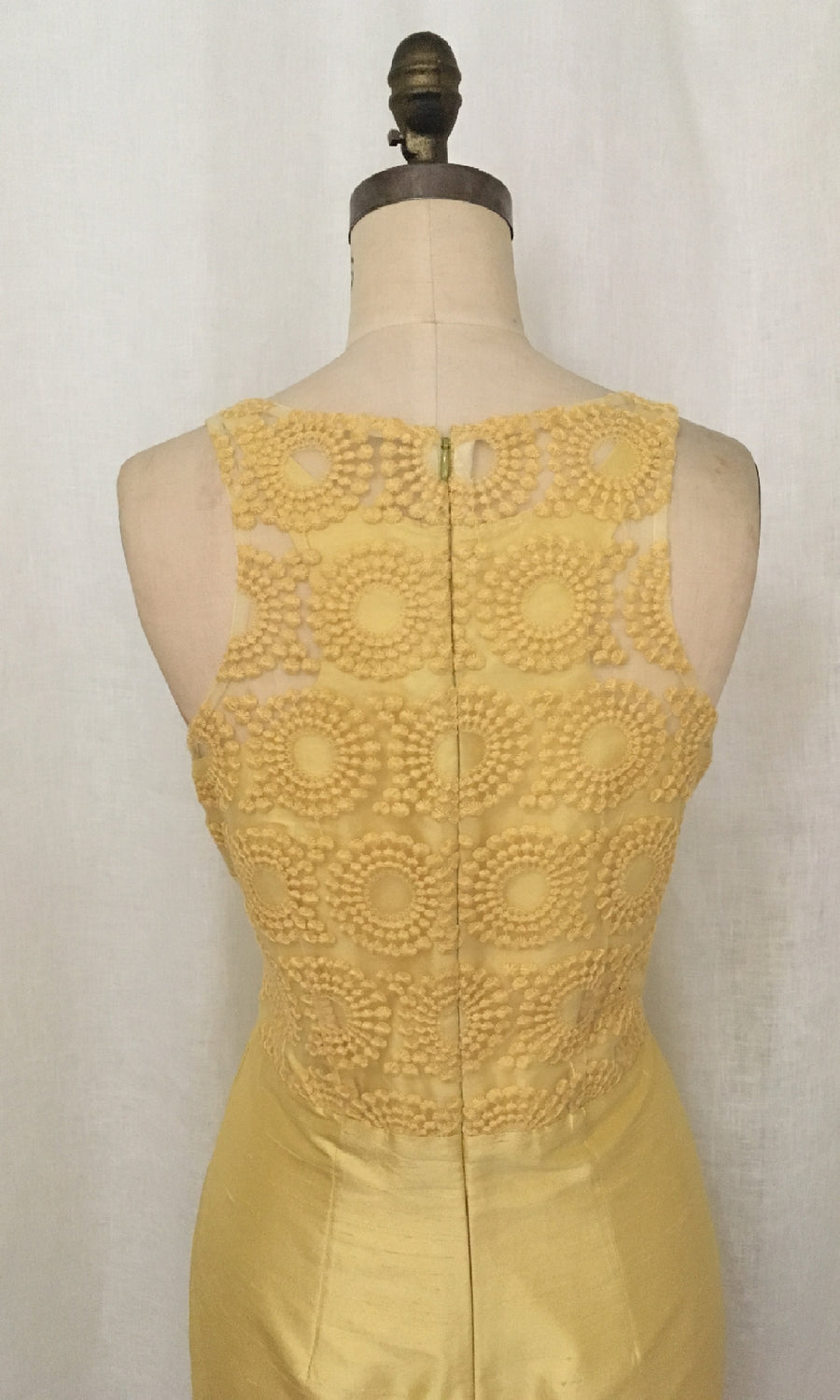 Lemon Racer-back Sheath Dress, size Small