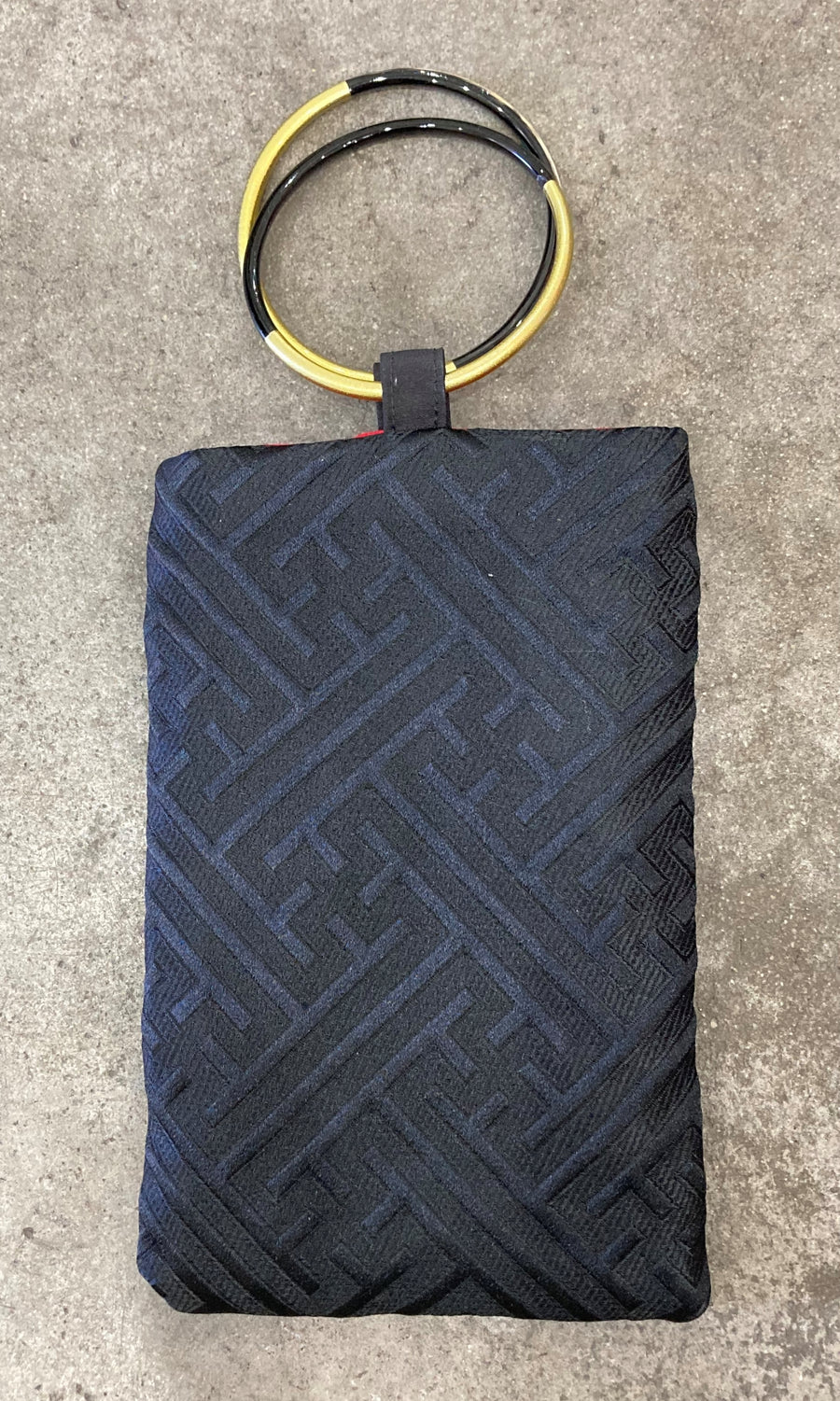 Black & Gold Cell Phone Bangle Bag
