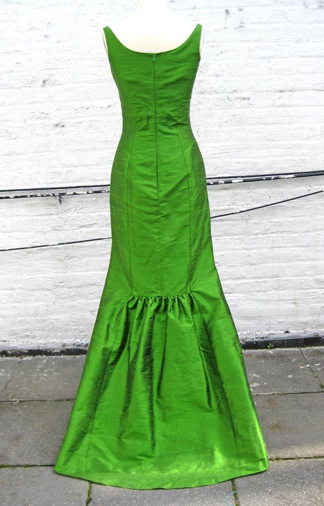 Green Apple Ballet Scoopneck Long Trumpet Dress, size X-small