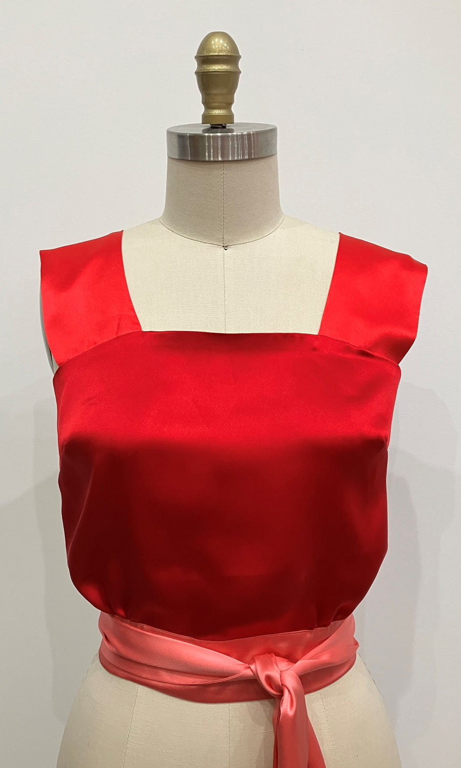 Colorblock Apron Color Block Silk Apron Top, size Small – Kimera