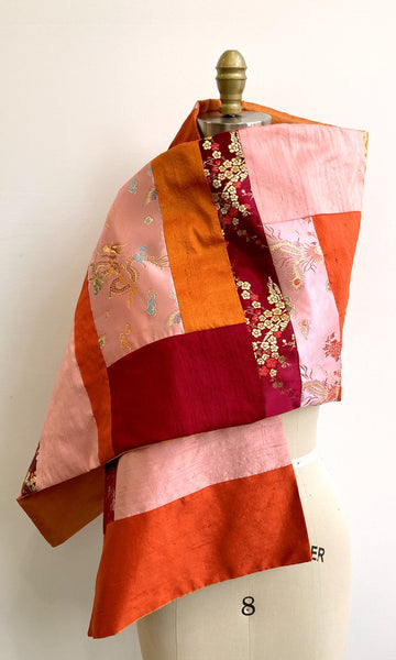 Pink Combo Patchwork Shawl