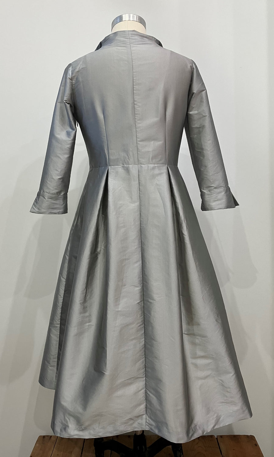 taffeta shirt dress Washable Taffeta Tea-length Shirtdress – Kimera